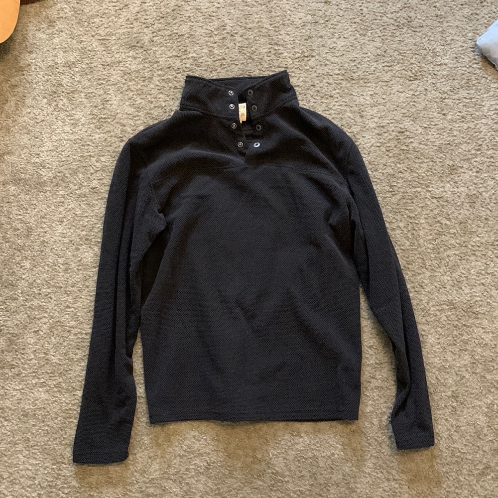 Dark brown quarter zip